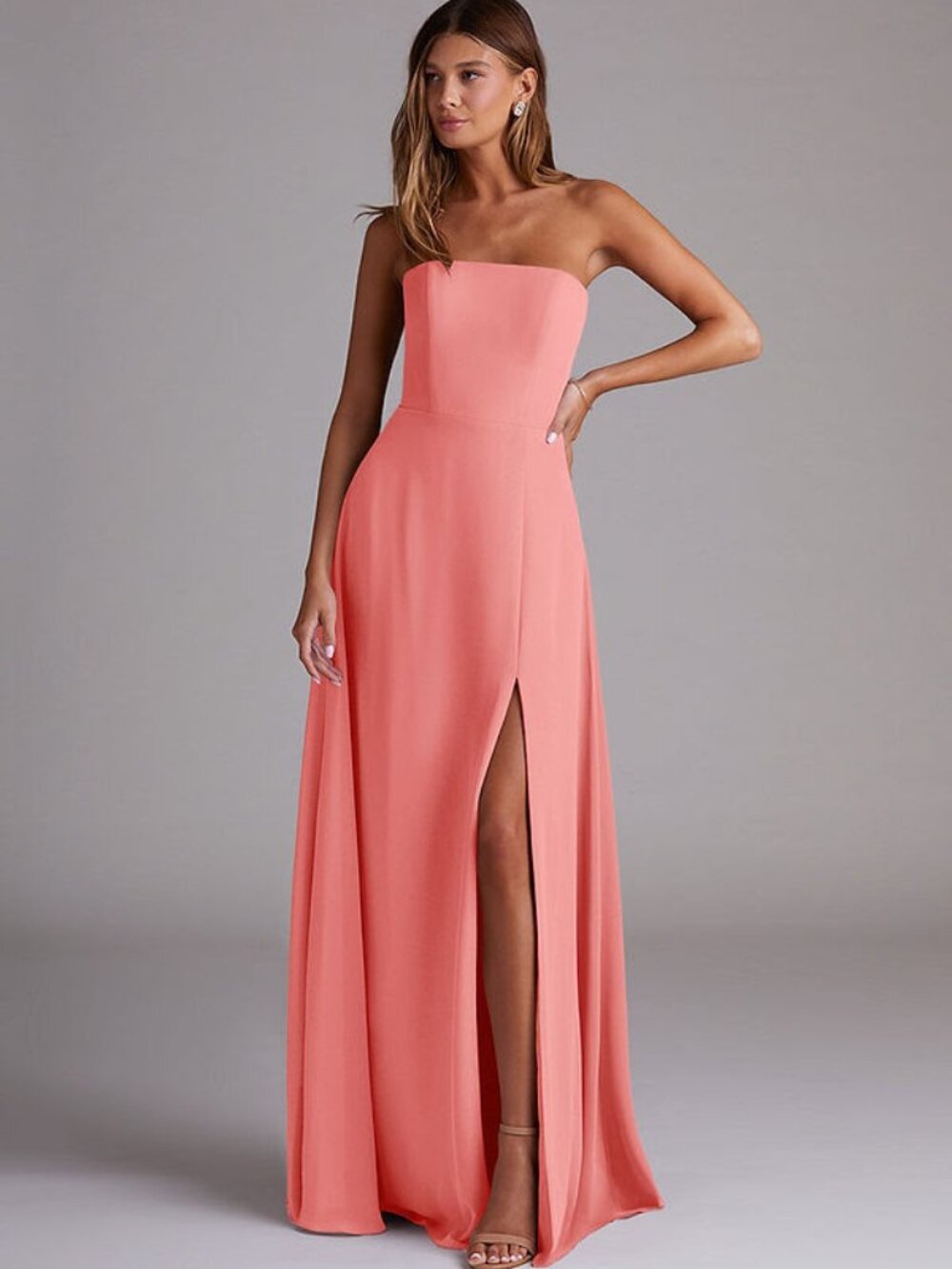 Azazie Coral Wren Dress